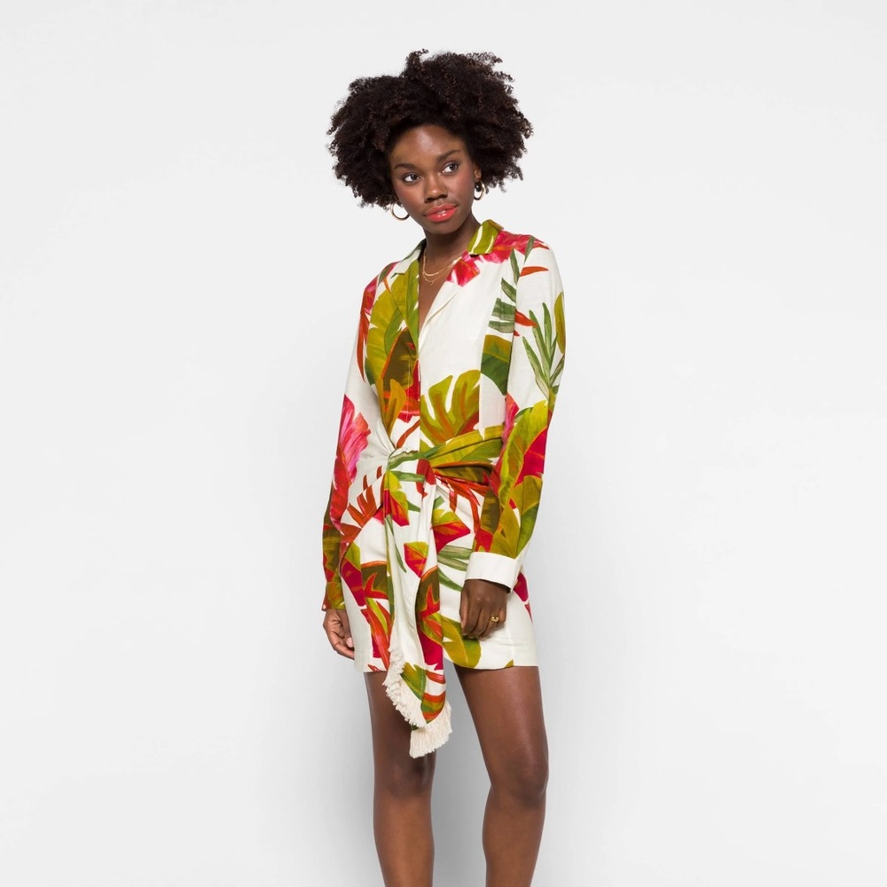 Farm Rio Spring Forest Mini Dress